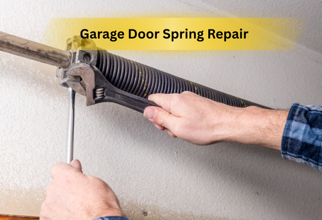 residential garage door spring repair in Red Deer
